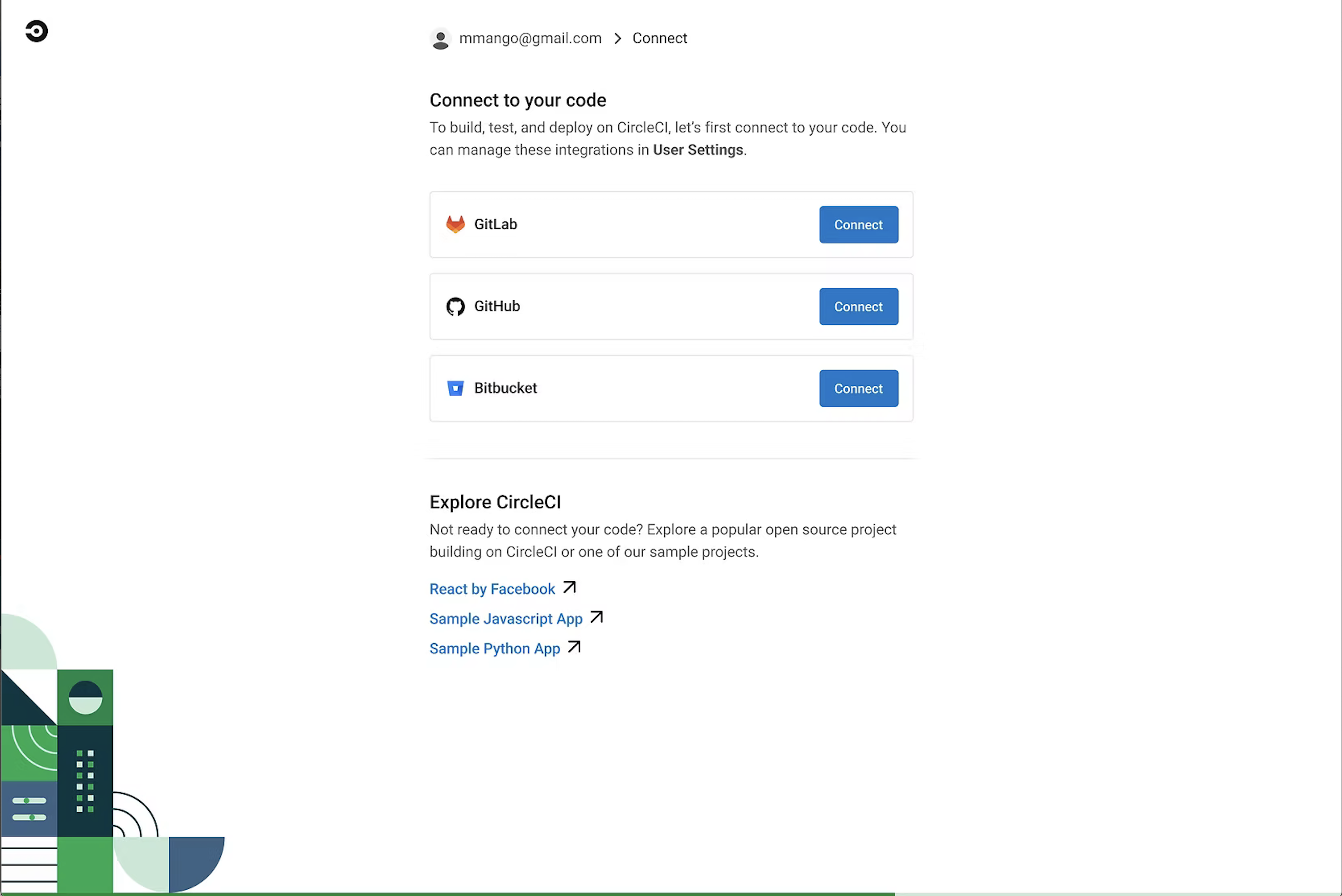 CircleCI onboarding funnel diagram